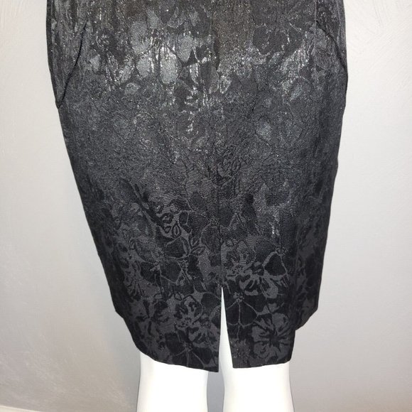 Maggie London, Black Dress, Size 6, Floral, Sleeveless, Fit & Flare, NWT - Picture 8 of 9